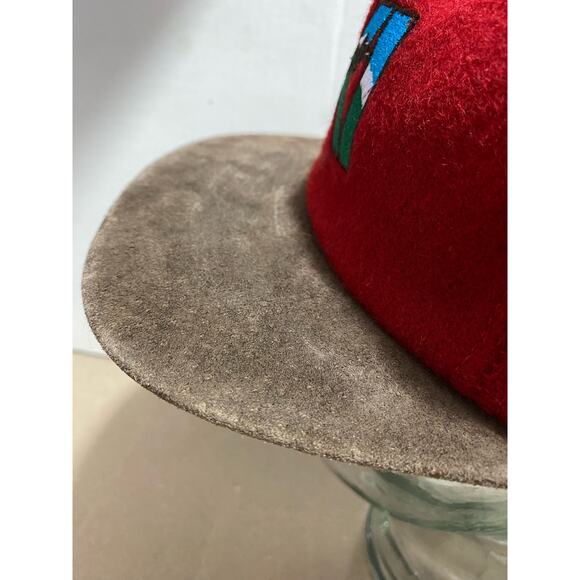 The Shirt Company Vintage Mountain Ski Hat - Red Brown Whistler - Picture 8 of 10